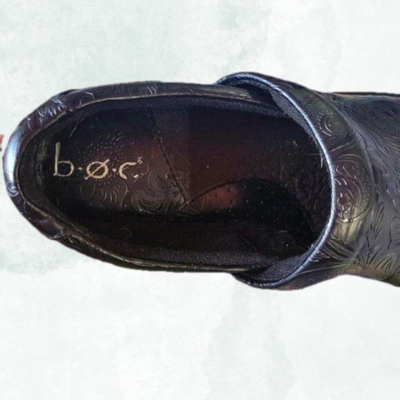 B.O.C Women's Black Tooled Peggy Slip-On Clog Size 8 - Picture 5 of 14